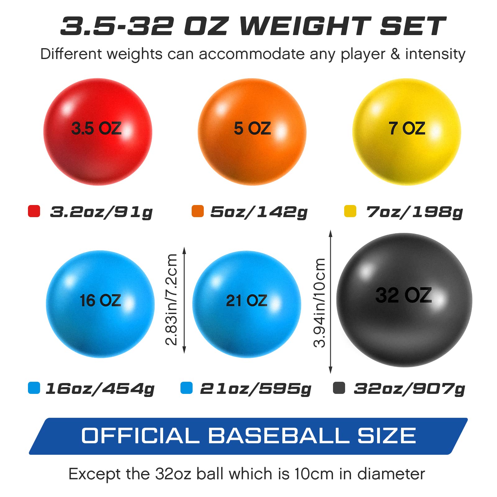 6 Pcs Weighted Plyo Training Balls