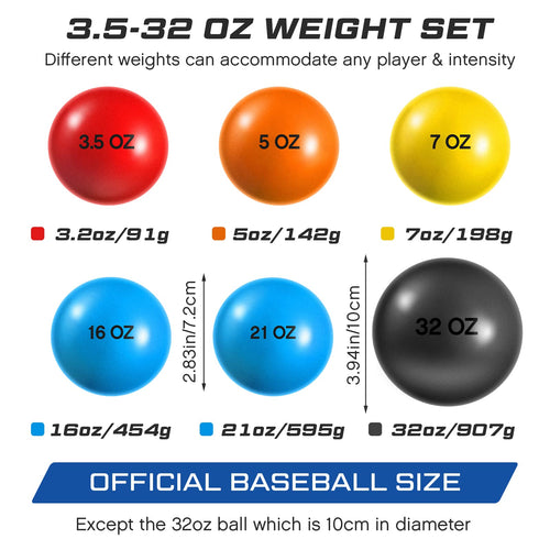 6 Pcs Weighted Plyo Training Balls